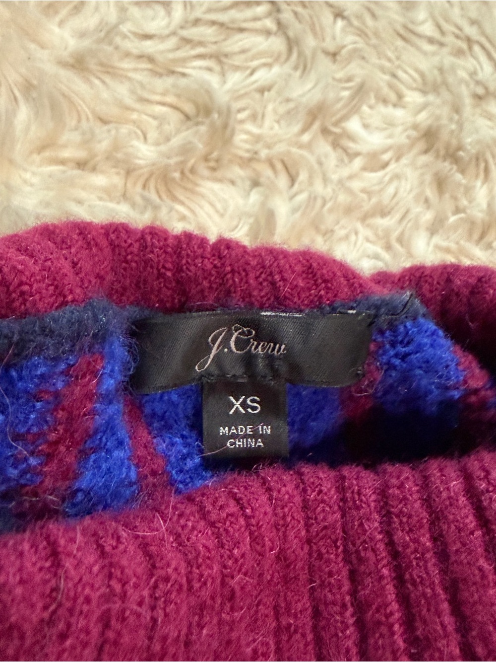 J. Crew Fair Isle Turtleneck Sweater in Supersoft Yarn - Size XS - Picture 5 of 6